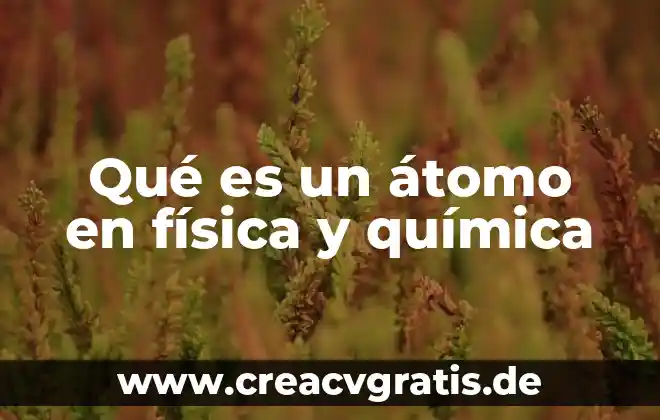 Que es acuoso en quimica 8 Qué es un átomo en física y química