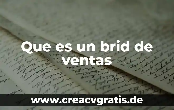 Qué es un diagrama de flujo de comunicación 5 Que es un brid de ventas