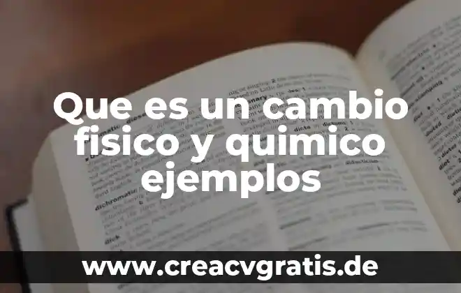 Que es un examen fisico ginecologico 7 Que es un cambio fisico y quimico ejemplos