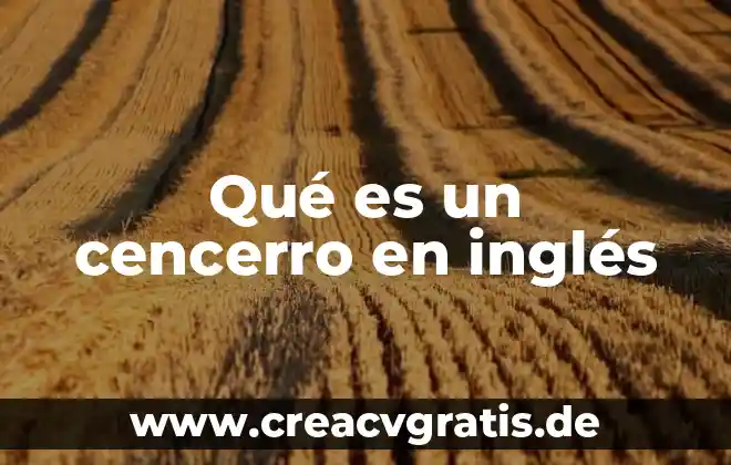 Qué es electrónica etimología 8 Qué es un cencerro en inglés