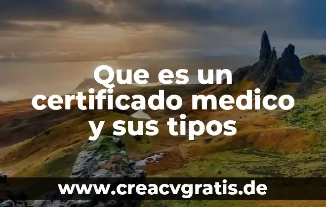Actor de tv azteca que es médico 3 Que es un certificado medico y sus tipos