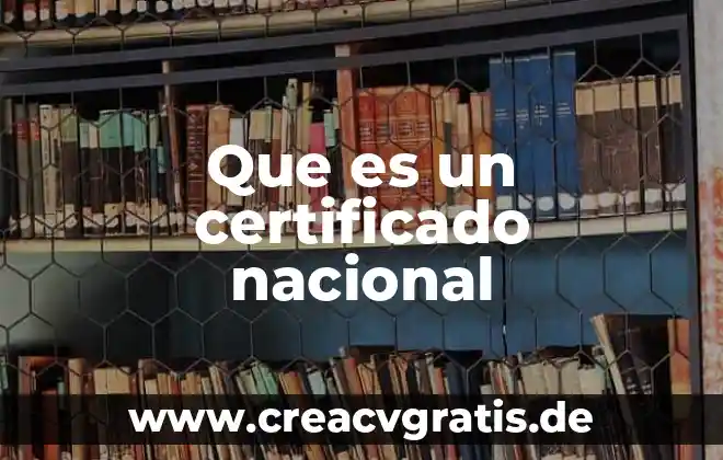 Concepto que es estatuto en partidos políticos 5 Que es un certificado nacional