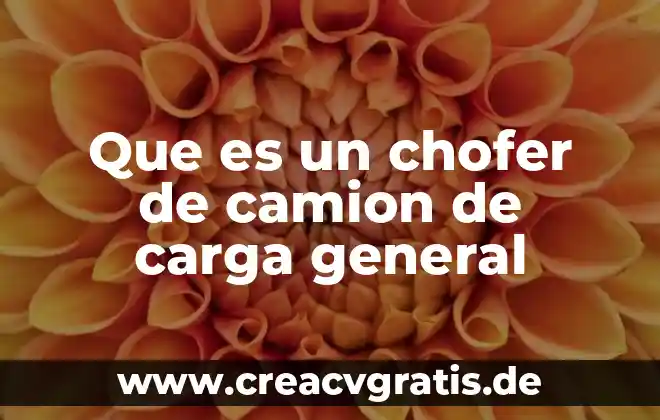 Qué es un temporizador símbolo en general 7 Que es un chofer de camion de carga general