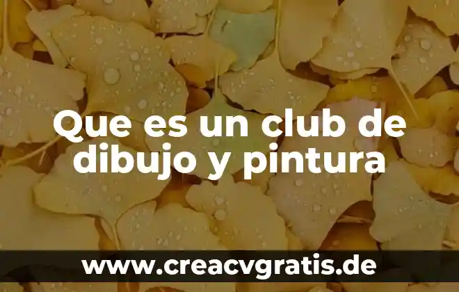 Que es un arte gotico pintura i importante 5 Que es un club de dibujo y pintura