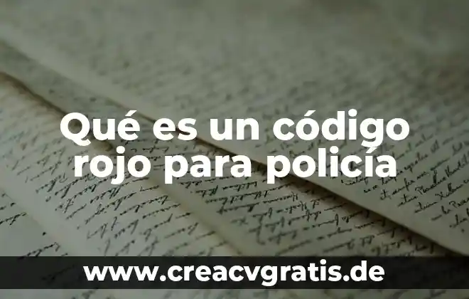 Que es bueno para la apnea del sueño 6 Qué es un código rojo para policía