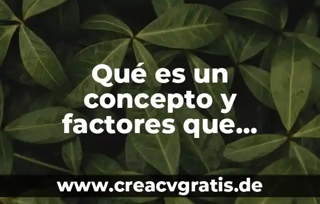 Qué es el coyoterismo concepto 5 Qué es un concepto y factores que forman la personalidad