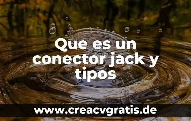 Qué es flebitis tipos y grados de clasificación 7 Que es un conector jack y tipos