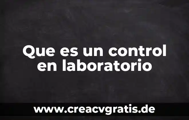 Qué es un programa de control de versiones 4 Que es un control en laboratorio