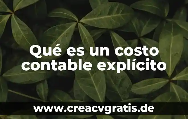 Qué es una póliza contable y sus tipos 3 Qué es un costo contable explícito