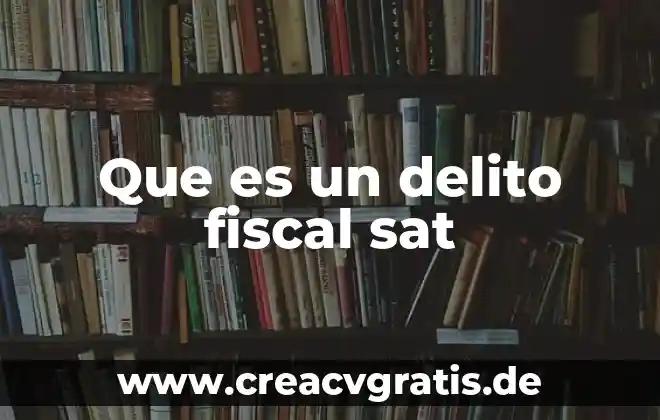 Qué es un servicio profesional SAT 3 Que es un delito fiscal sat