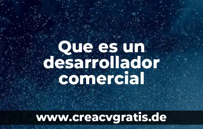 Que es un símbolo comercial 8 Que es un desarrollador comercial
