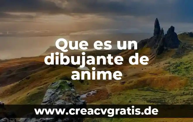 Spin off que es anime 7 Que es un dibujante de anime
