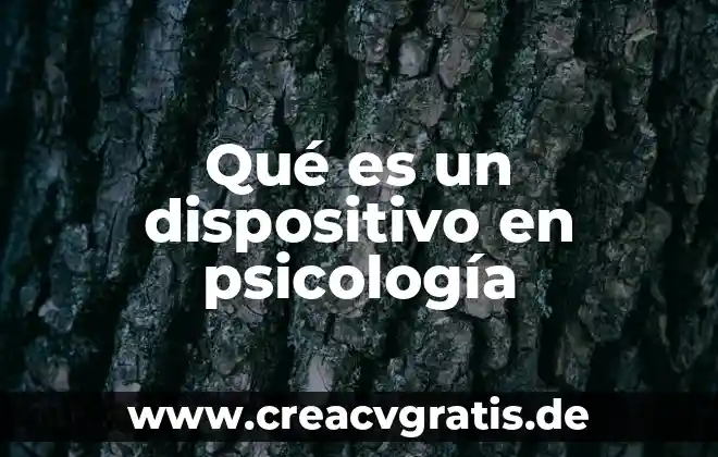 Que es un dispositivo de salida informatica 7 Qué es un dispositivo en psicología