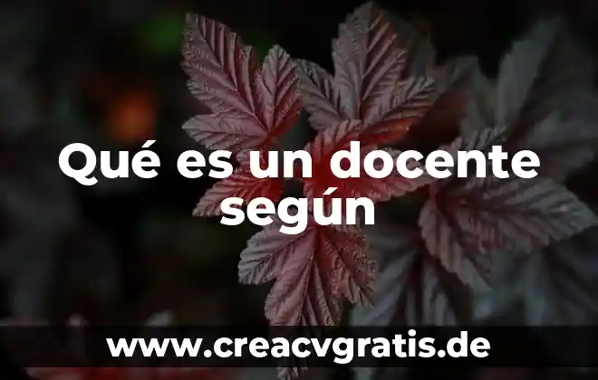 Que es el estilo segun los poetas 8 Qué es un docente según