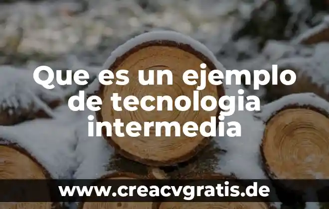 Axiológica que es y ejemplo 6 Que es un ejemplo de tecnologia intermedia