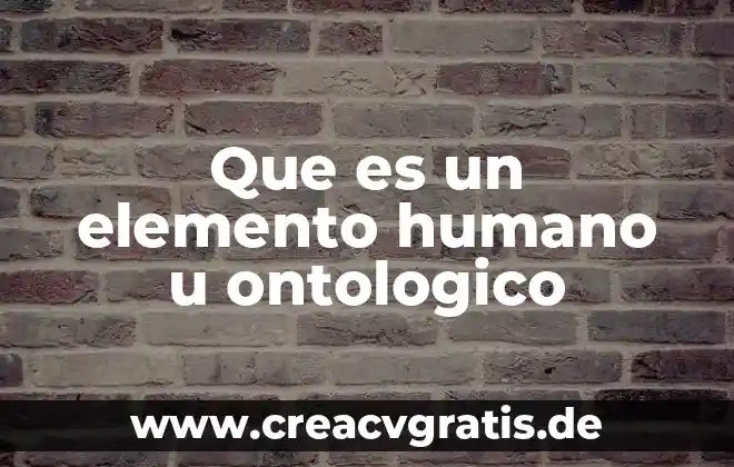 Qué es distribución en planta en forma de u 4 Que es un elemento humano u ontologico