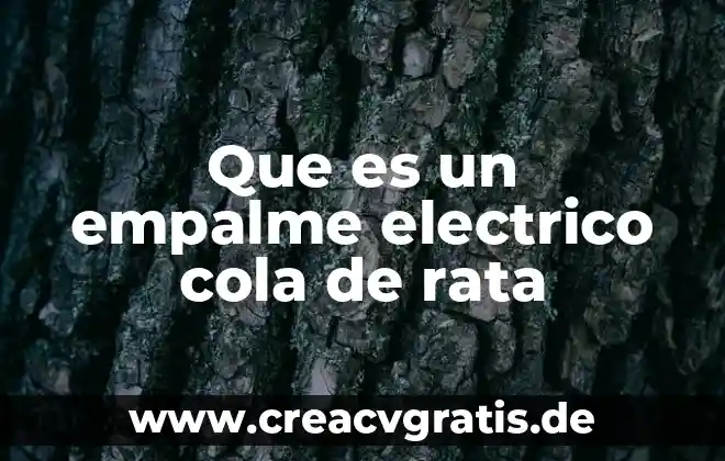 Que es cola de caballo planta medicinal 5 Que es un empalme electrico cola de rata
