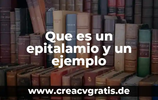 Que es un procedimiento documentado y ejemplo 8 Que es un epitalamio y un ejemplo