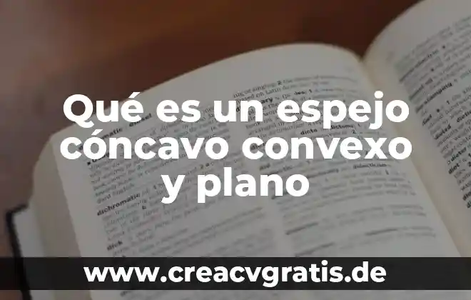 Que es un espejo de agua 5 Qué es un espejo cóncavo convexo y plano