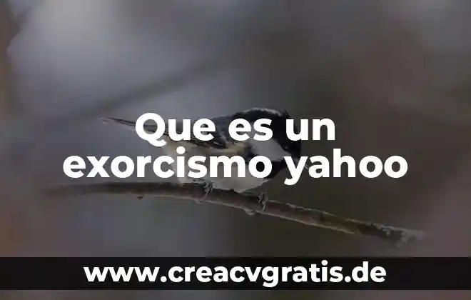 Sabes que es la fotosintesis yahoo 3 Que es un exorcismo yahoo