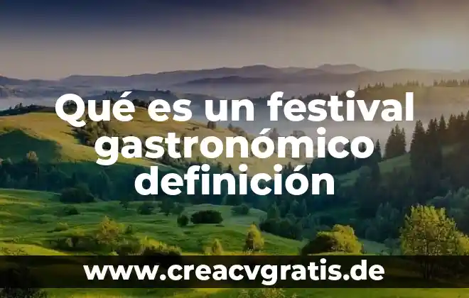 Que es el icon definicion 8 Qué es un festival gastronómico definición