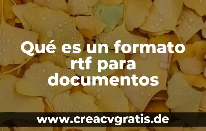 Formato de inscripcion de prepa que es 7 Qué es un formato rtf para documentos