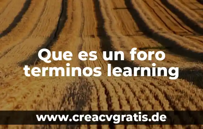 Que es un sol en terminos de sustancias dispersas 3 Que es un foro terminos learning