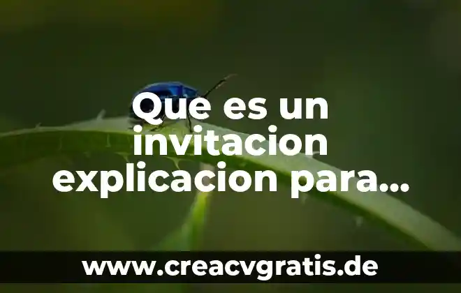 Que es el agua explicacion para preescolar 3 Que es un invitacion explicacion para niños