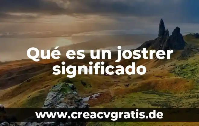 Que es euclidiana significado 7 Qué es un jostrer significado