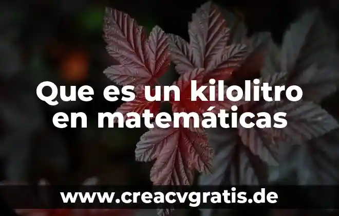 Qué es la nube y tipos de nube 3 Que es un kilolitro en matemáticas