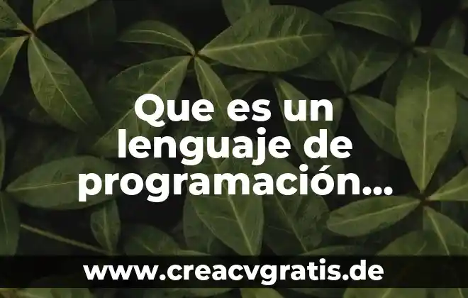 Qué es el lenguaje folk 8 Que es un lenguaje de programación iconográfico