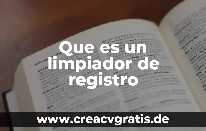 Qué es lada en un registro de población 8 Que es un limpiador de registro