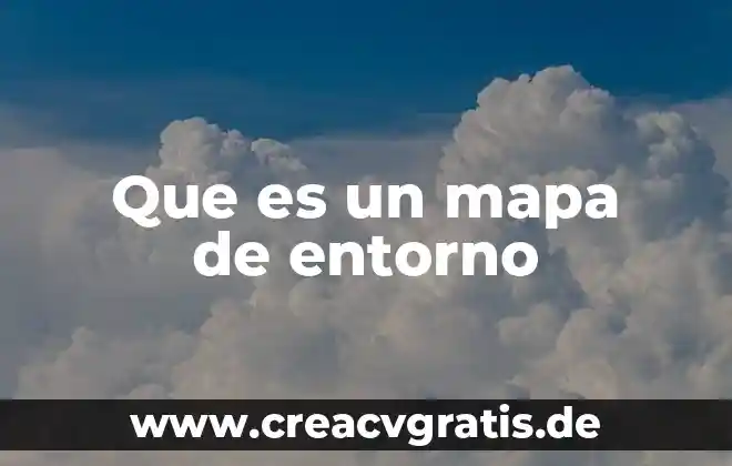Que es un mapa isocrono 4 Que es un mapa de entorno