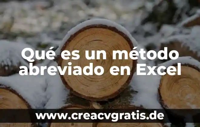 Que es el software autorizado 5 Qué es un método abreviado en Excel