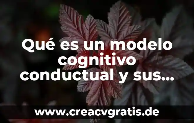 Que es un ensayo conductual 3 Qué es un modelo cognitivo conductual y sus generaciones