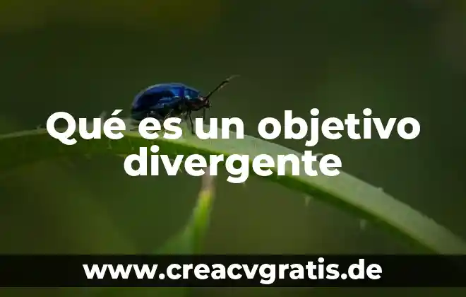 Que es divergente segun la pelicula 3 Qué es un objetivo divergente