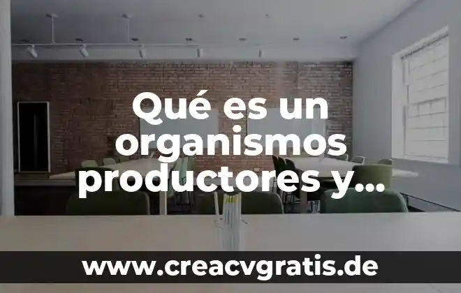 Que es la calidad segun los organismos internacionales 3 Qué es un organismos productores y descomponedores