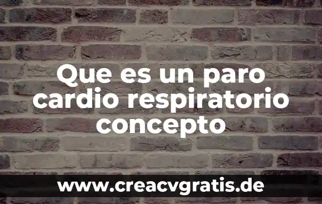 Que es el paro económico mundial de david 4 Que es un paro cardio respiratorio concepto