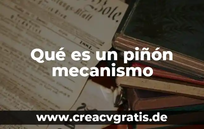 Que es planta.sobre repetidora 8 Qué es un piñón mecanismo