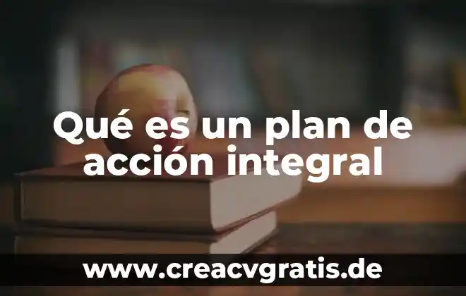 Que es una percepción integral en un archivo multimedia 6 Qué es un plan de acción integral