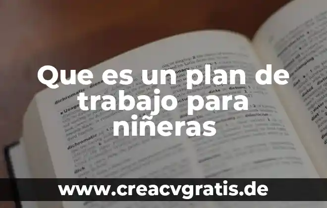 Que es el principio de trabajo virtual con referencia apa 5 Que es un plan de trabajo para niñeras