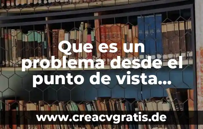 Que es la vista y sus caracteristicas 5 Que es un problema desde el punto de vista administrativo