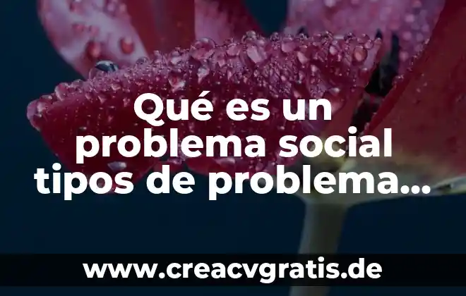 Por que es un problema la devaluación 8 Qué es un problema social tipos de problema social