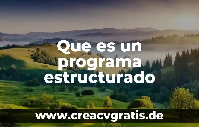 Qué es una sita y los tipos de sitas 6 Que es un programa estructurado