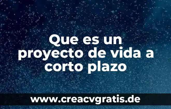 Que es un laberinto en la vida 5 Que es un proyecto de vida a corto plazo