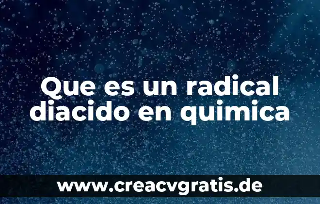 Que es el aire en una planta quimica 3 Que es un radical diacido en quimica