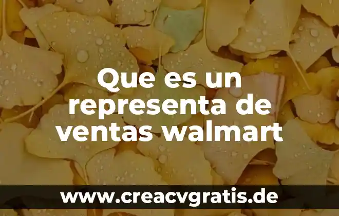Que es primero el orden de producción o de ventas 4 Que es un representa de ventas walmart