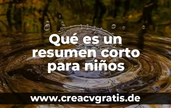Que es la discriminina significado corto 7 Qué es un resumen corto para niños