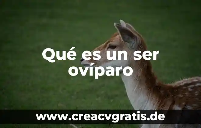 Que es un ser mitologico terrestre 3 Qué es un ser ovíparo