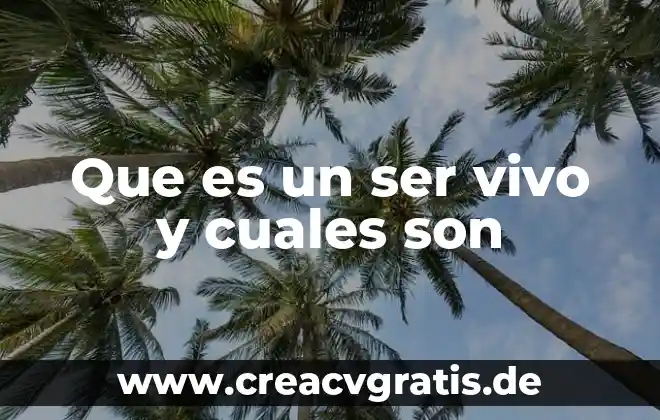 Qué es la energía y cuáles son los tipos 5 Que es un ser vivo y cuales son